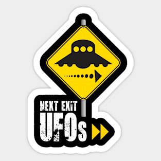 Next Exit UFOs Sticker